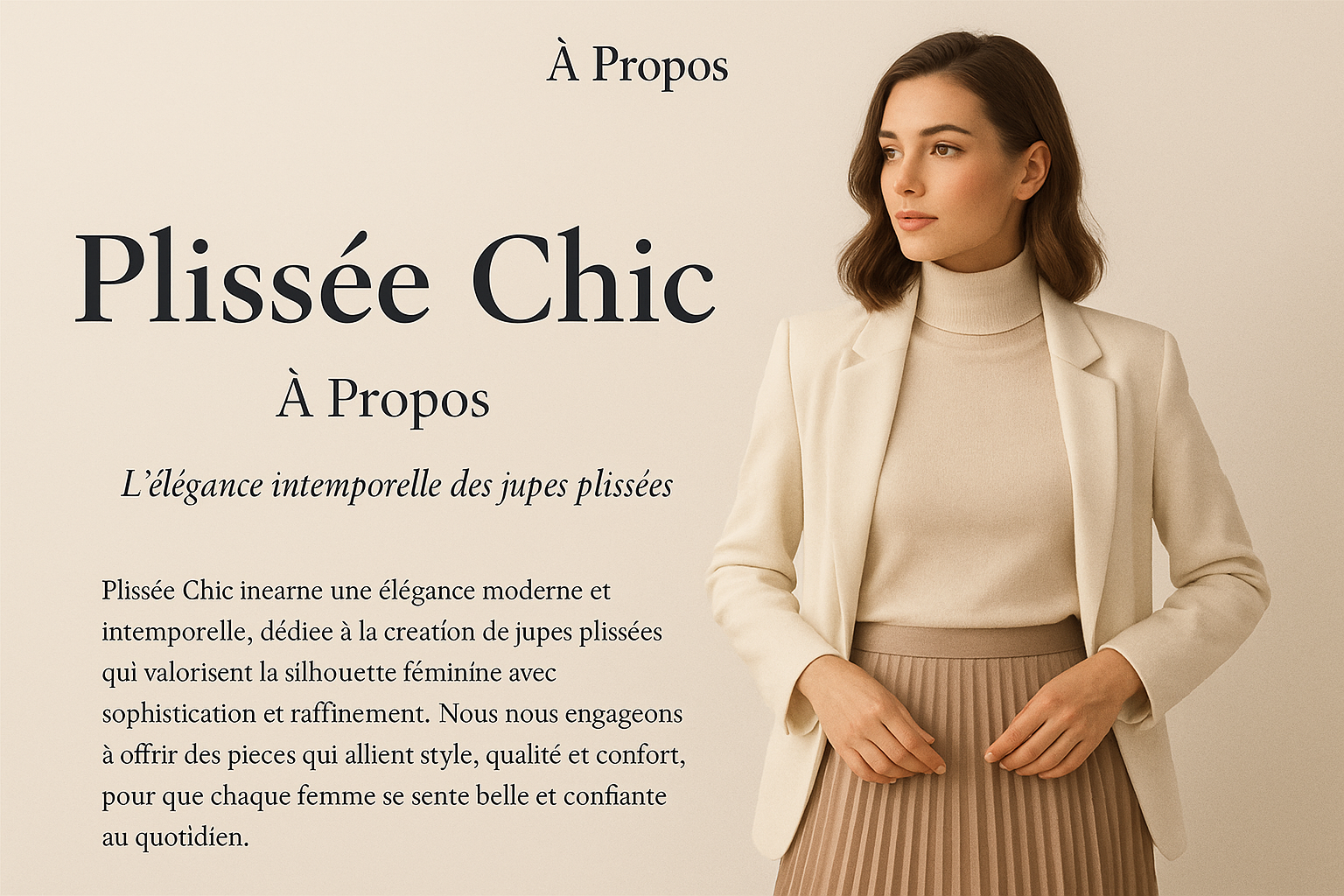 À propos – Plissée Chic, boutique de jupes plissées élégantes